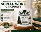 Personalized MSW Graduate Mug