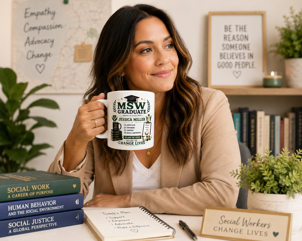 Personalized MSW Graduate Mug