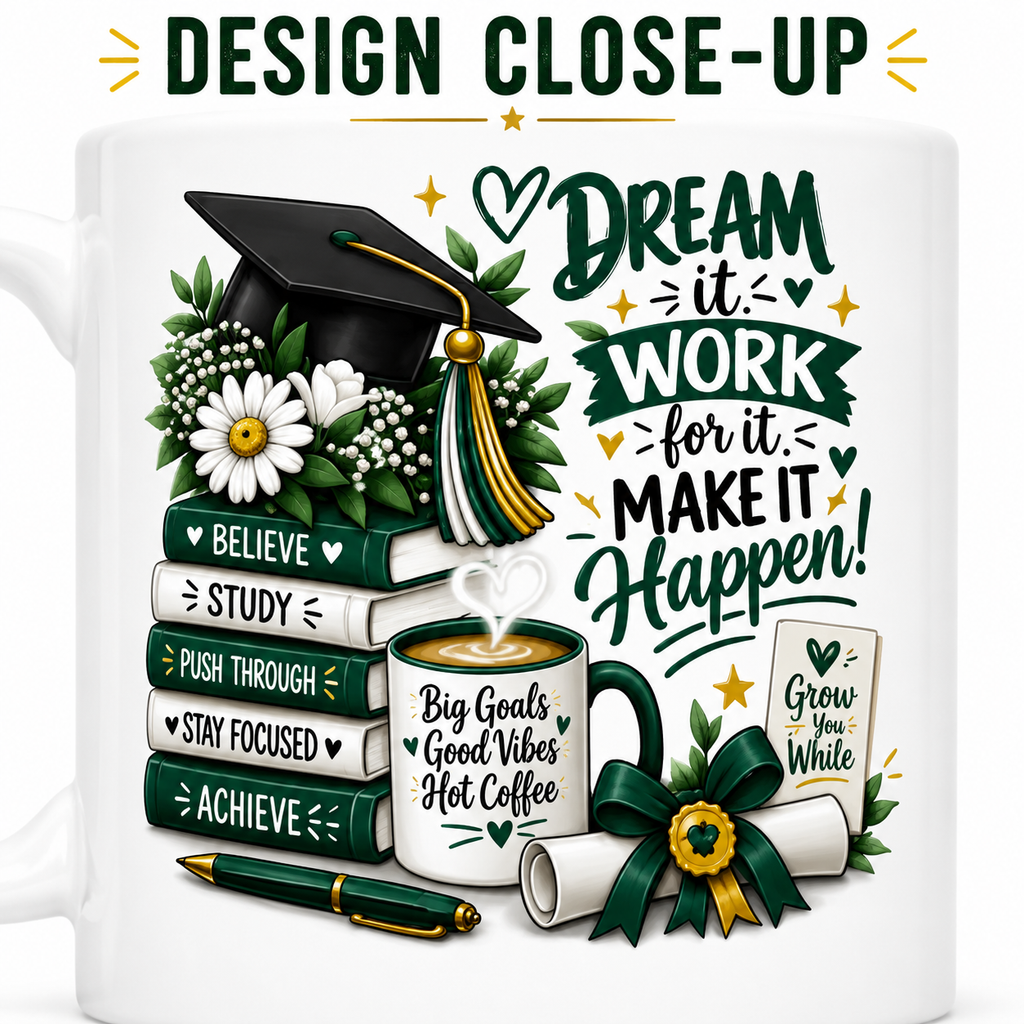 Dream It. Work for It. Make It Happen. Mug