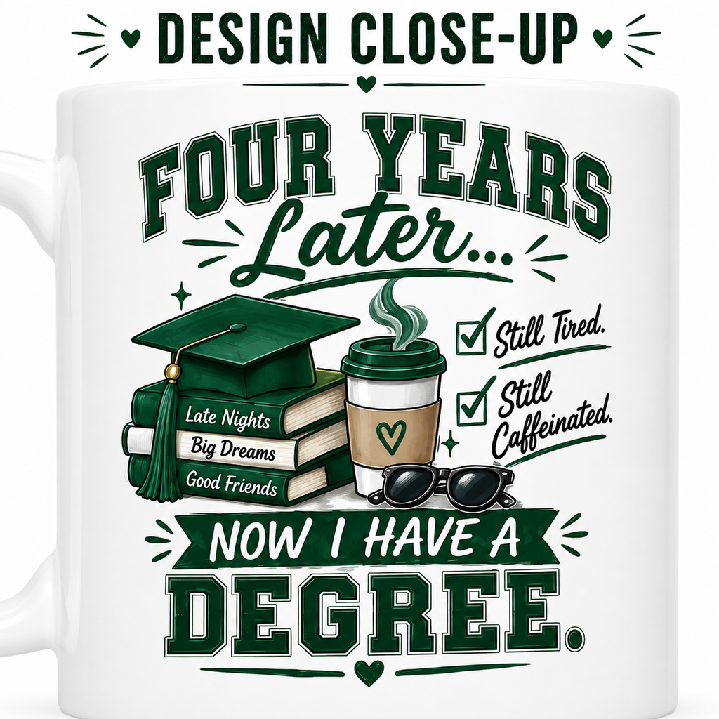 Four Years Later... Now I Have a Degree Mug