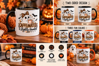 Caffeinated & Slightly Haunted Mug – Funny Halloween Coffee Mug