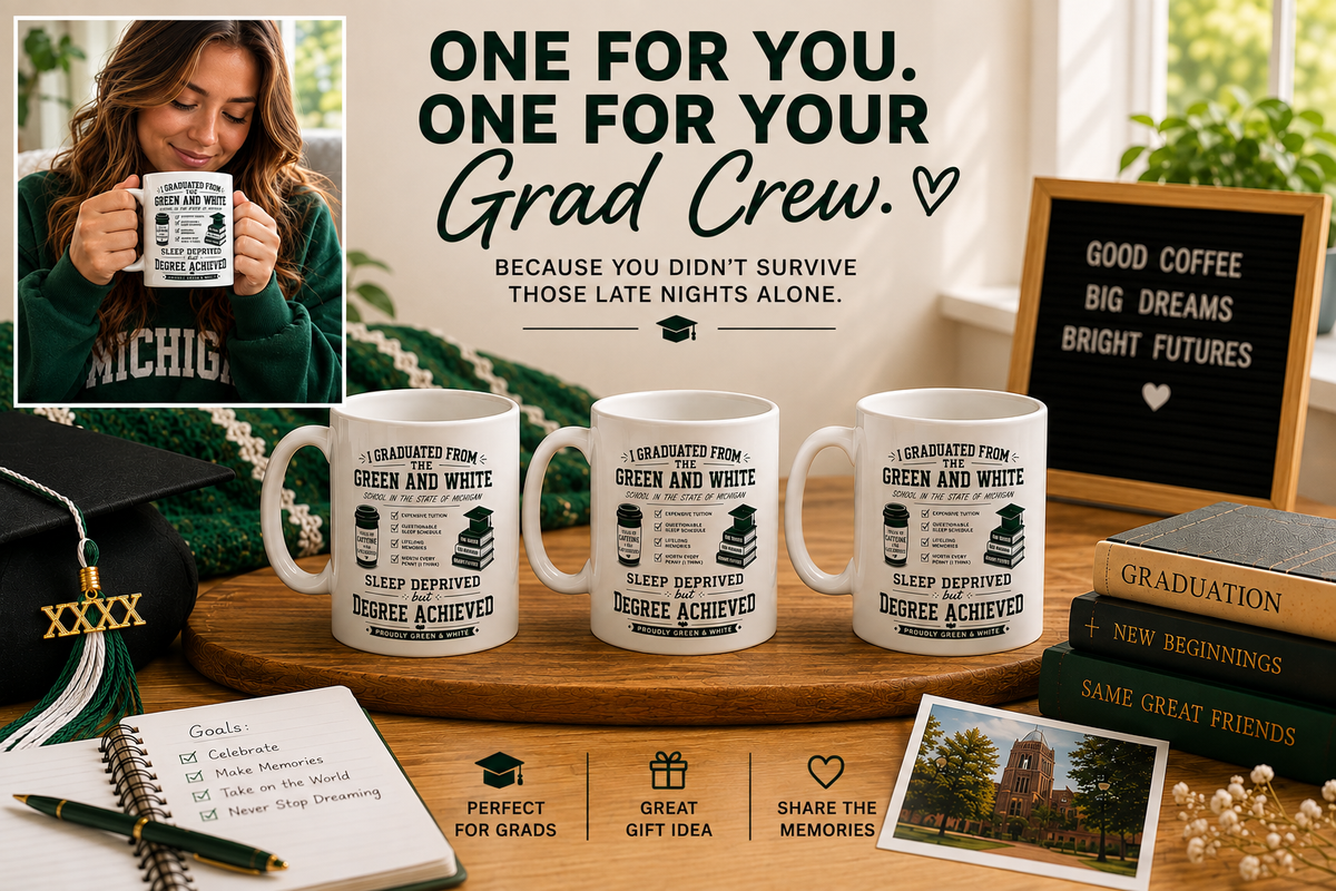 Graduated From the Green & White Mug