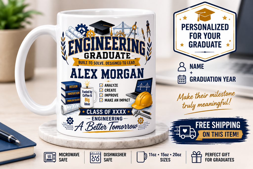 Personalized Engineering Graduate Mug